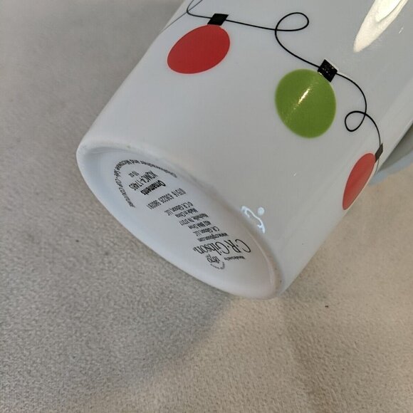 C.R. Gibson Santa Dog Christmas Travel Mug Ceramic Lid Ornaments 10 oz Tumbler - Picture 5 of 10